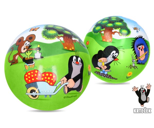 Míč Krtek guma nenafouknutý 23 cm