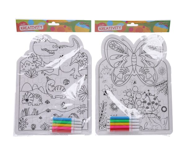 Kreativní set - puzzle + 5ks fix