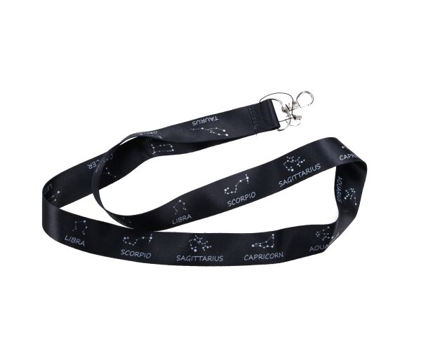 Klíčenka na krk s kovovou karabinkou - Zodiac