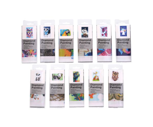 Kreativní set diamond painting 15x20 cm MIX