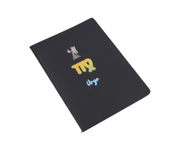 Notes 18,5x25,5 cm, 26 černých linkovaných stran - Zodiac