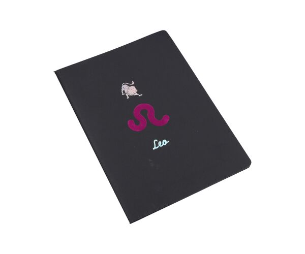 Notes 18,5x25,5 cm, 26 černých linkovaných stran - Zodiac