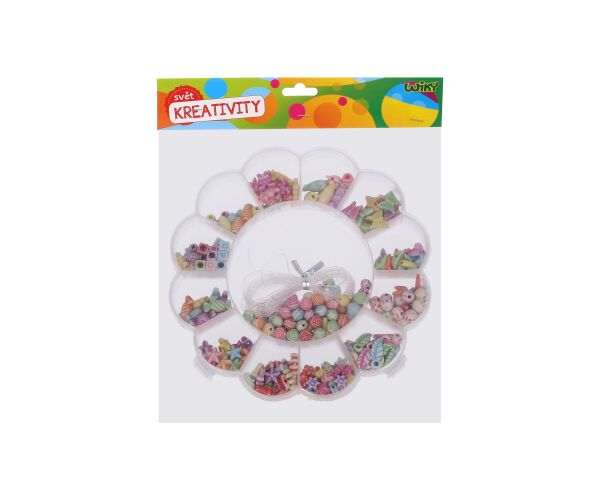 Korálky set 80g - Květina