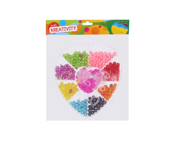 Korálky set 90g - Jahoda