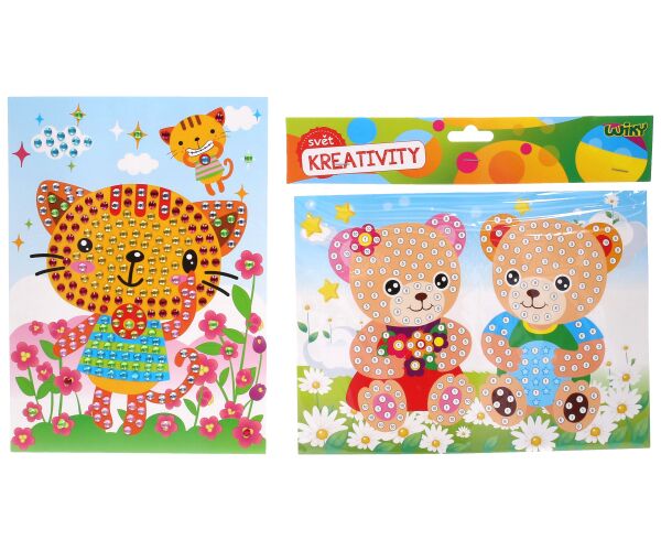 Kreativní set kamínky 19x26,5 cm - MIX