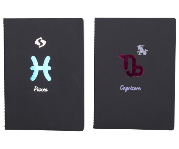 Notes 18,5x25,5 cm, 34 bílých linkovaných stran - Zodiac
