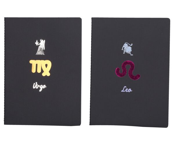 Notes 18,5x25,5 cm, 34 bílých linkovaných stran - Zodiac