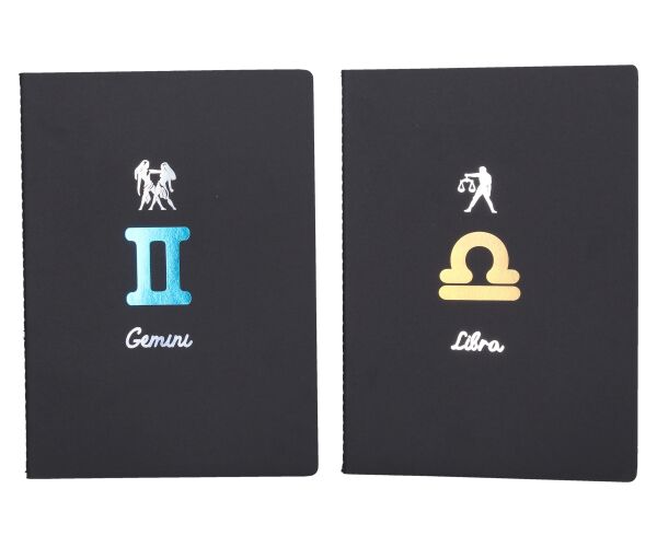 Notes 18,5x25,5 cm, 34 bílých linkovaných stran - Zodiac
