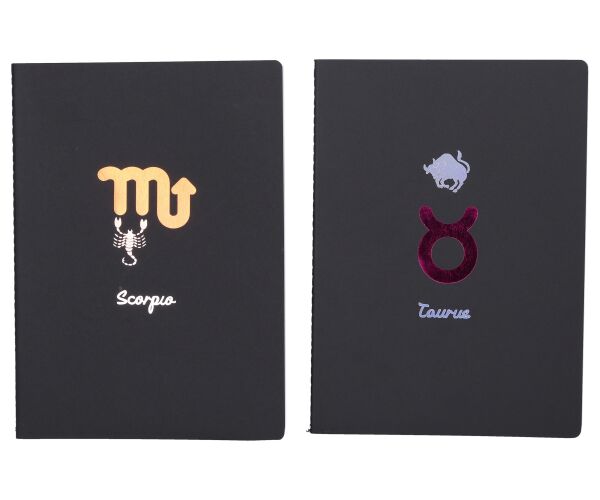 Notes 18,5x25,5 cm, 34 bílých linkovaných stran - Zodiac