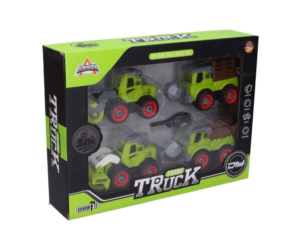 Auto šroubovací zemědělské 4 ks 13 cm