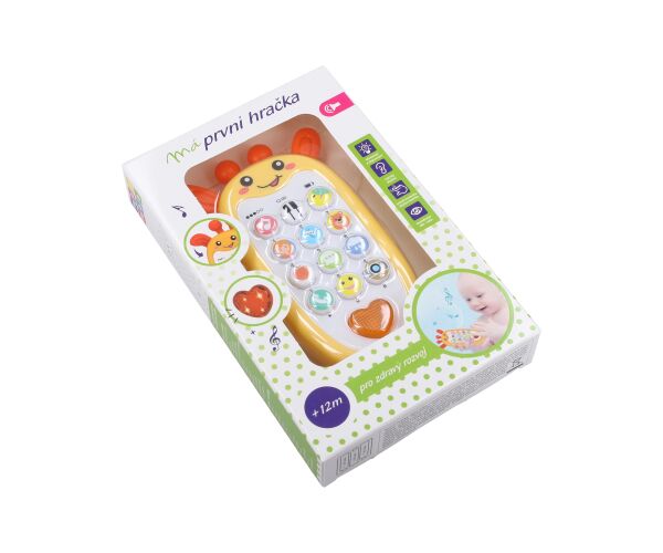 Maamaa Telefon dětský s efekty žirafa 13,5 cm