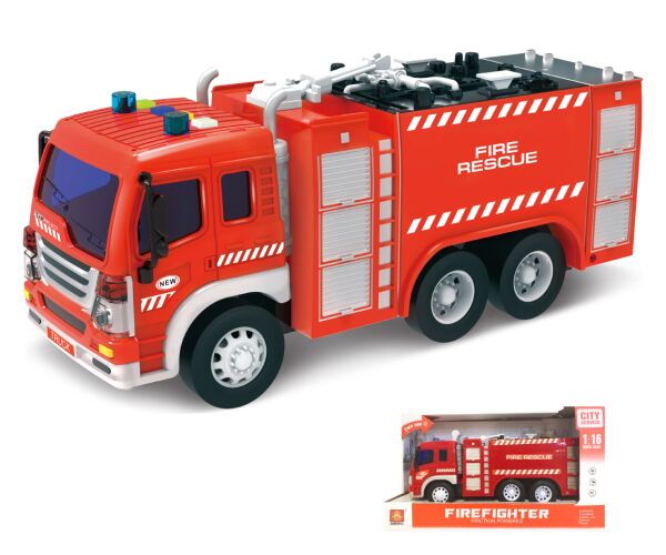 Auto hasičské se stříkačkou a efekty 28 cm - český obal