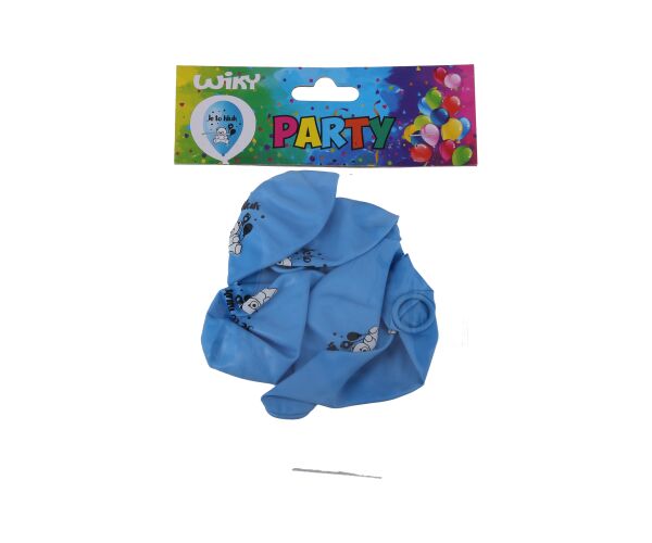 Balónek nafukovací 30 cm - sada 5ks, Kluk