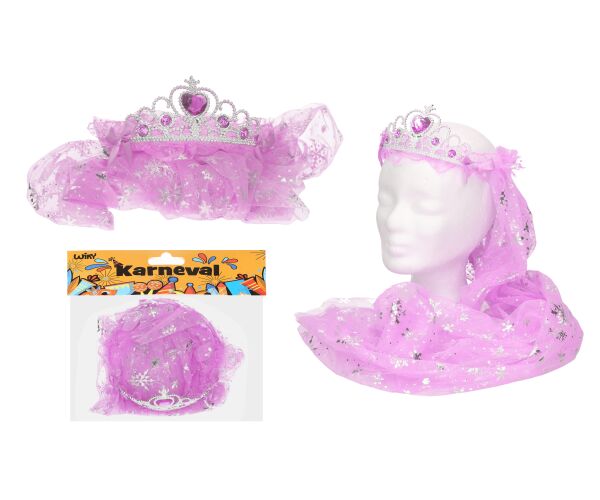 Set karneval - čelenka se závojem mix