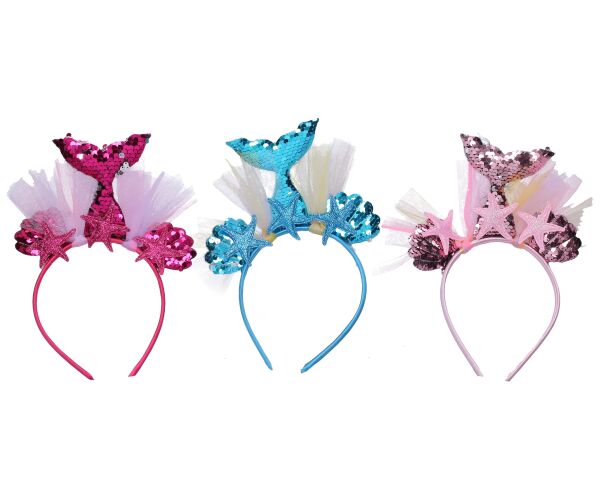 Set karneval - čelenka mořská panna s ozdobou