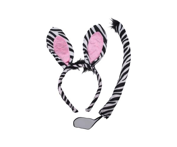 Set karneval - čelenka zebra