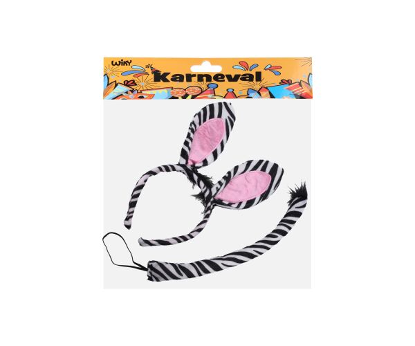 Set karneval - čelenka zebra