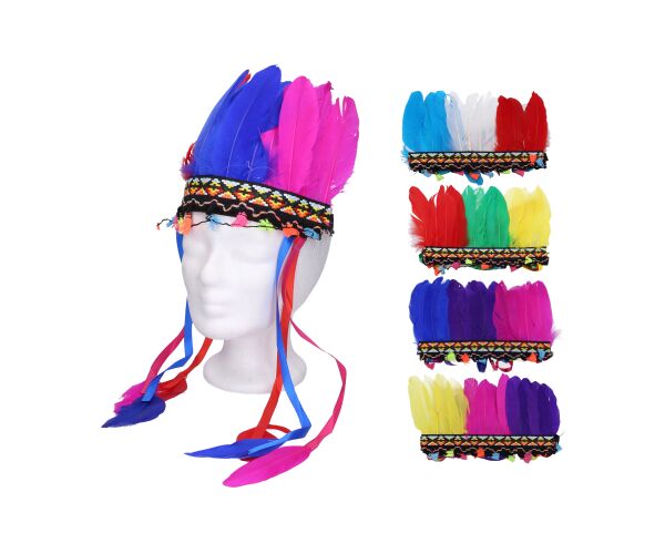 Set karneval - čelenka indián MIX