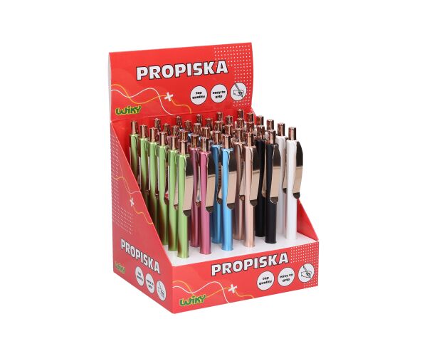 Propiska kuličkový mechanismus