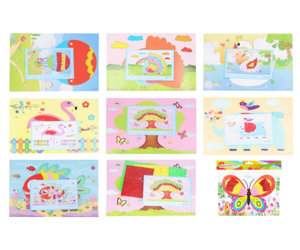 Kreativní set + kamínky 20x26 cm