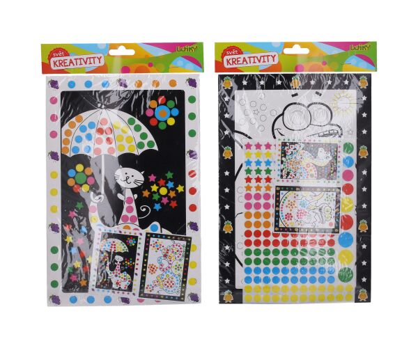 Kreativní set zábavné lepení 20x34 cm