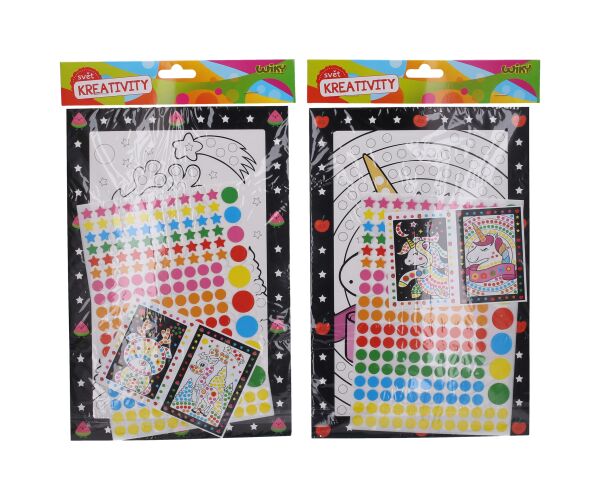 Kreativní set zábavné lepení 20x34 cm