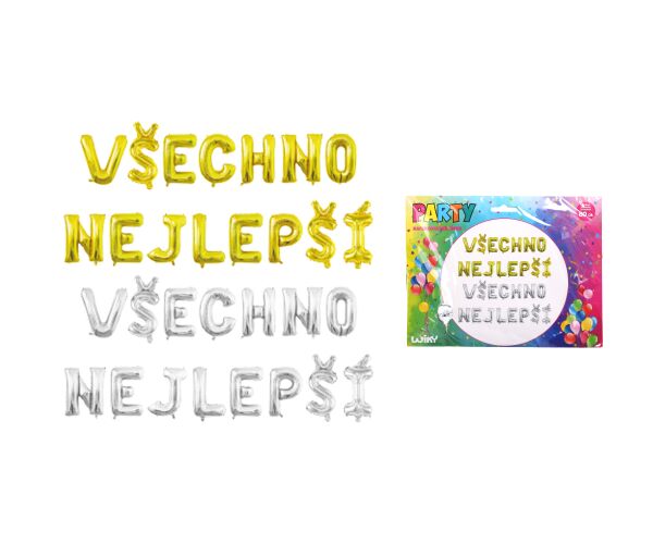 Balónek nafukovací - Všechno nejlepší