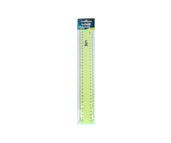 Pravítko 30 cm neon