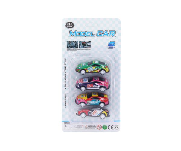 Auta 4 ks 6,5 cm