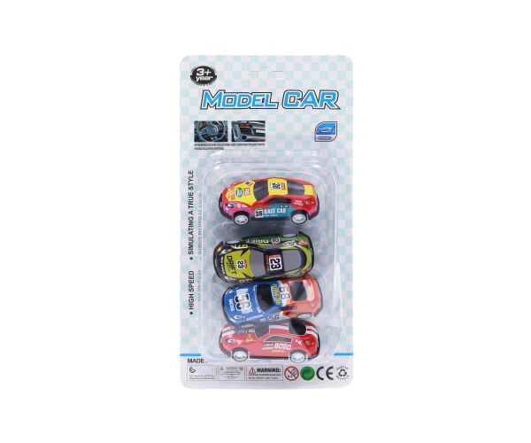 Auta 4 ks 6,5 cm