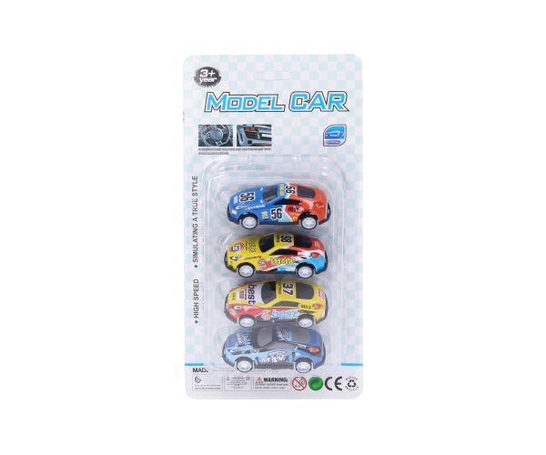 Auta 4 ks 6,5 cm