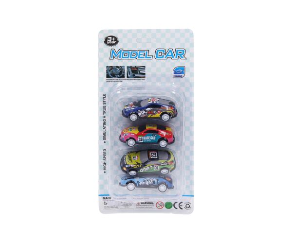 Auta 4 ks 6,5 cm