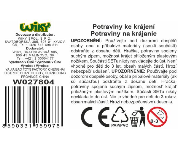 Potraviny ke krájení