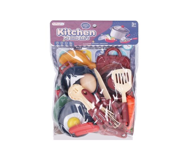 Kuchyňský set - vařič, nádobí, potraviny
