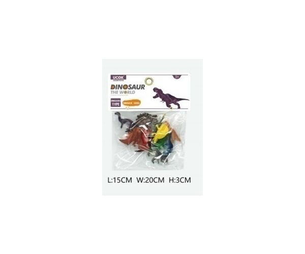 Zvířátka figurky dino 12 ks set 5 cm