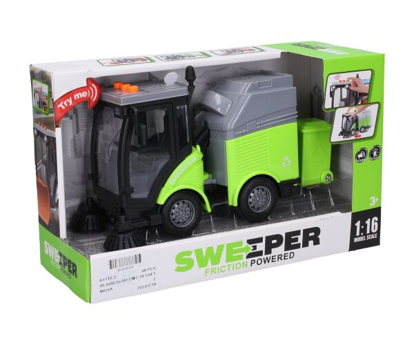Auto čistící s popelnicí a efekty 24 cm