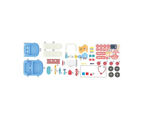 Lékařský vozík 34x36x37 cm