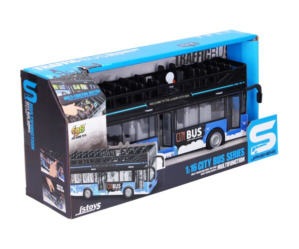 Autobus dvoupatrový vyhlídkový s efekty 28 cm