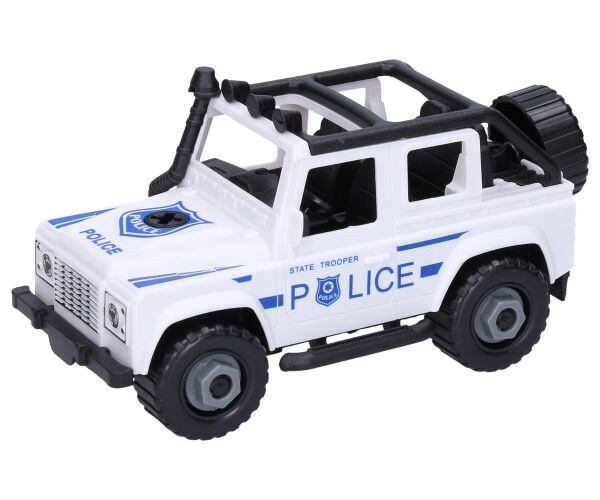 Auto džíp policie šroubovací 17,5 cm