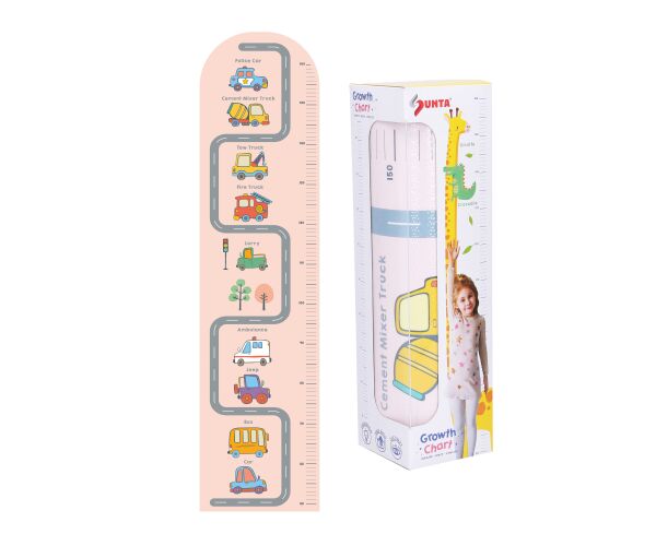 Dětský metr na zeď pěnový auta 120 cm