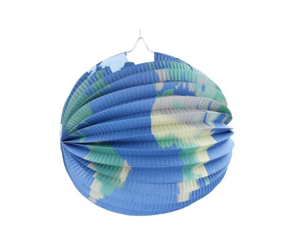 Lampion koule 25 cm Země