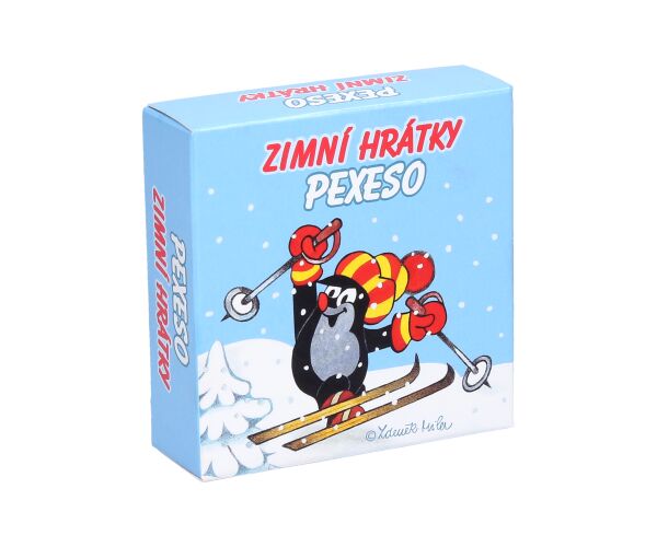 Krtek Pexeso v krabičce zimní hrátky