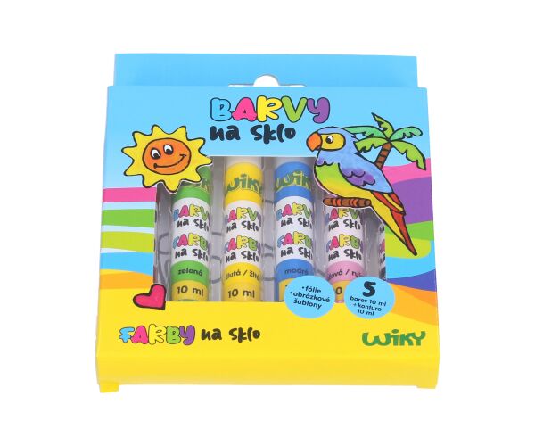 Barvy na sklo 5+1 10ml