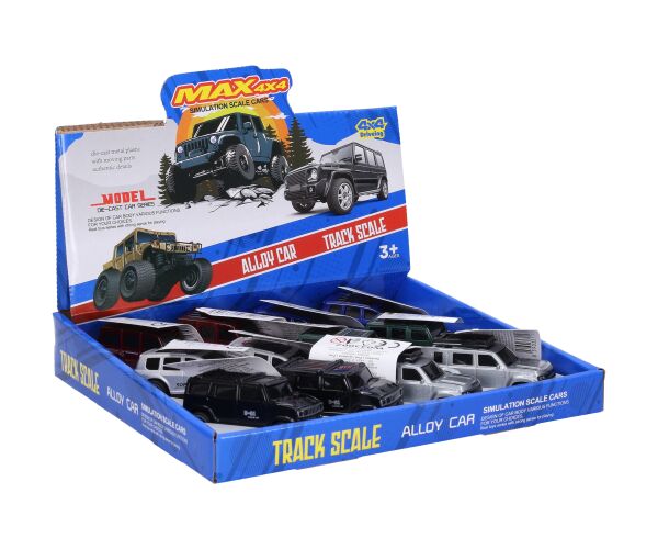 Auto terénní kovové 7,6 cm