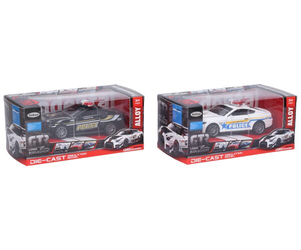 Auto policejní kovové 12,5 cm