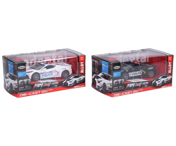 Auto policejní kovové 12 cm