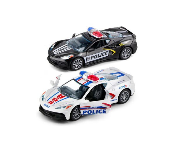 Auto policejní kovové 12 cm