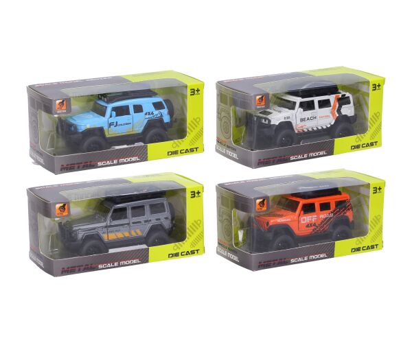 Auto terénní kovové 12 cm