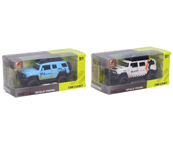 Auto terénní kovové 12 cm