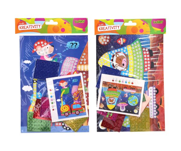 Kreativní set lepení 18x25 cm - MIX